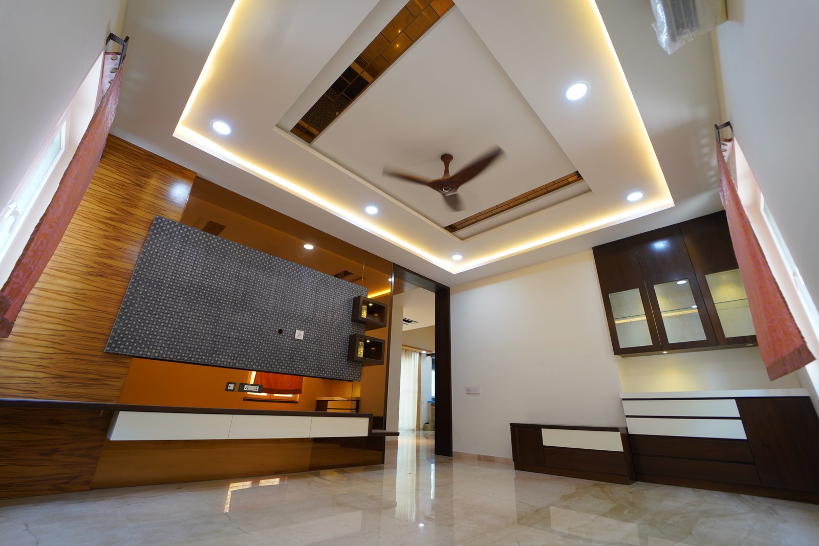 Premium Bedroom with Custom TV Wall